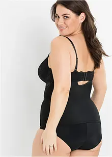 Canotta con reggiseno integrato in microfibra liscia, bonprix