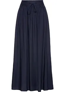 Gonna lunga in viscosa con cinta comoda e laccetto da annodare, bonprix