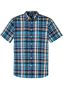 Camicia a maniche corte in seersucker di puro cotone, bonprix