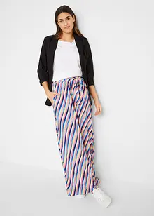 Pantaloni a palazzo in jersey con cinta comoda e tasche laterali, bonprix