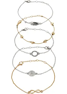 Braccialetti (set 5 pezzi), bonprix