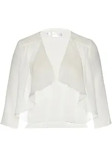 Bolero in chiffon con poliestere riciclato, bonprix