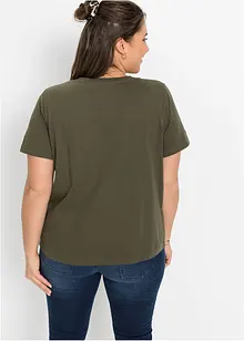T-shirt in puro cotone con stampa, bonprix