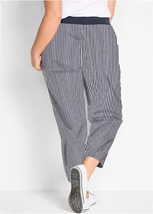 Pantaloni cropped in misto lino, bonprix