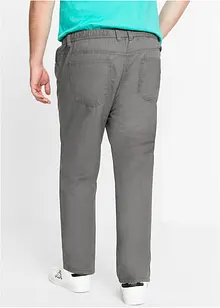 Pantaloni con elastico in vita in puro cotone regular fit, straight (pacco da 2), bonprix