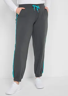 Pantaloni da jogging con bande a contrasto, bonprix