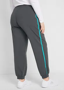 Pantaloni da jogging con bande a contrasto, bonprix