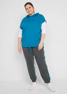 Pantaloni da jogging con bande a contrasto, bonprix