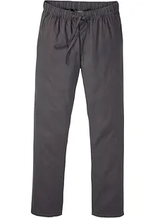 Pantaloni chino in misto lino con elastico in vita regular fit, straight, bonprix