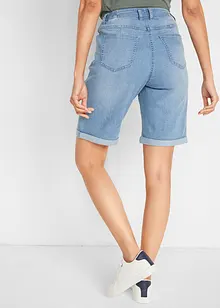 Bermuda comfort in jeans elasticizzato con cinta comoda, bonprix