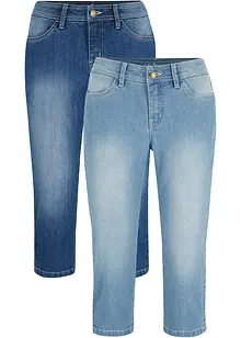 Jeans capri elasticizzati (pacco da 2), bonprix