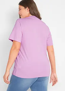 Maglia lunga e larga con scollo a V e maniche corte (pacco da 5), bonprix