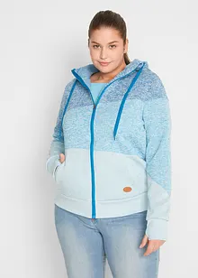 Felpa con zip tecnica, bonprix