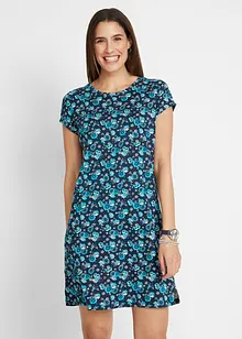 Abito in maglina con spacchi laterali in puro cotone (pacco da 2), bonprix