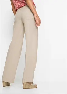 Pantaloni a palazzo in misto lino, bonprix