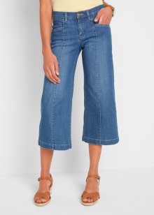 Bonprix Donna Abbigliamento Pantaloni e jeans Pantaloni Pantaloni culottes Pantaloni culotte in denim leggero Blu 