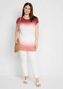 T-shirt boxy lunga con spacchi, bonprix