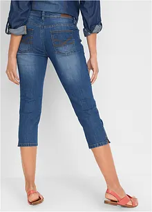 Jeans cropped slim fit, a vita media, bonprix