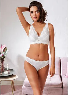 Bralette senza ferretto con cotone biologico e materiale riciclato, bonprix