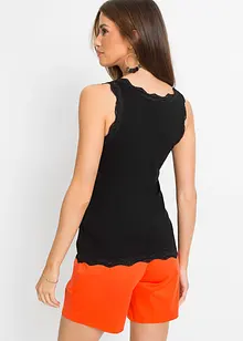 Top con pizzo (pacco da 2), bonprix