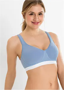 Reggiseno t-shirt senza ferretto con cotone biologico (pacco da 2), bonprix