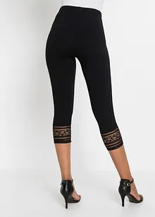 Leggings a pinocchietto con pizzo, bonprix