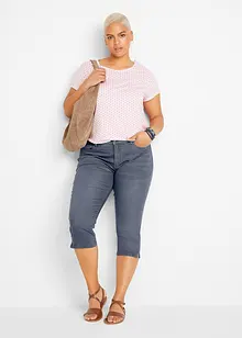 Jeans capri elasticizzati, bonprix