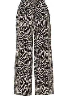 Pantaloni culotte fantasia in viscosa fluente, bonprix