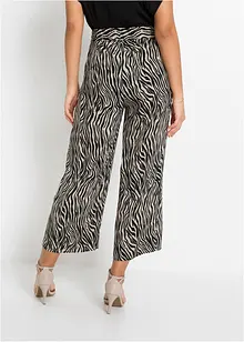 Pantaloni culotte fantasia in viscosa fluente, bonprix