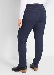 Pantaloni in twill elasticizzati con cinta comoda, slim fit, bonprix