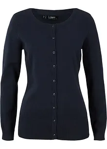 Cardigan in maglia fine con cotone riciclato, bonprix