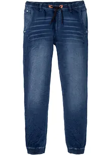 Jeans in felpa con elastico in vita regular fit, straight, bonprix