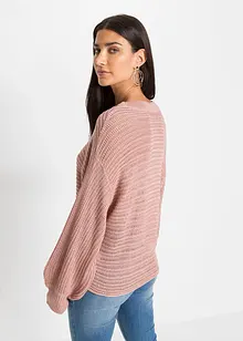 Maglione traforato oversize, bonprix