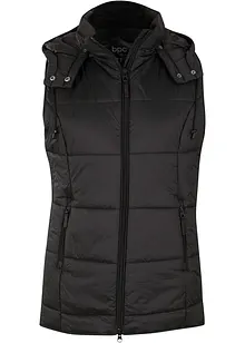 Gilet trapuntato con cappuccio rimovibile, bonprix