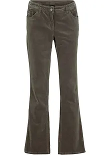 Pantaloni di velluto elasticizzati, bootcut, bonprix