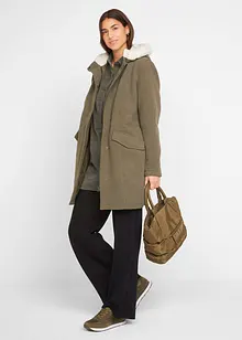 Pantaloni a palazzo  in misto viscosa con elastico in vita, bonprix