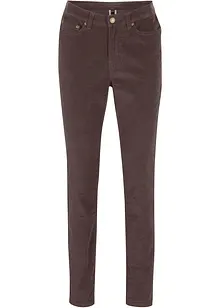 Pantaloni di velluto elasticizzati skinny, bonprix