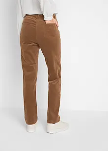 Pantaloni di velluto elasticizzati, straight, bonprix