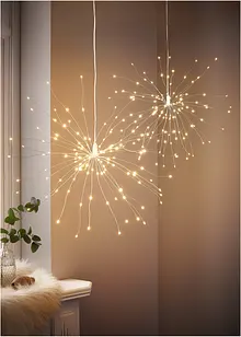 Decorazione da appendere LED a forma di stella (pacco da 2), bonprix