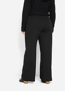 Pantaloni a palazzo  in misto viscosa con elastico in vita, bonprix