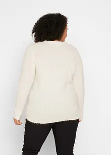 Maglione natalizio con renna di paillettes, bonprix