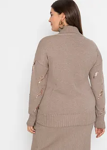 Maglione con paillettes, bonprix