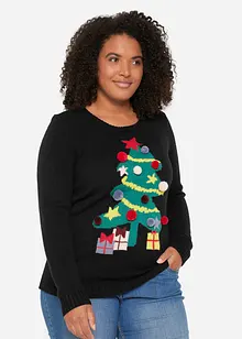 Maglione natalizio con albero di Natale, bonprix