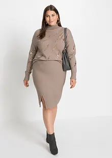 Maglione oversize in misto viscosa morbido, bonprix