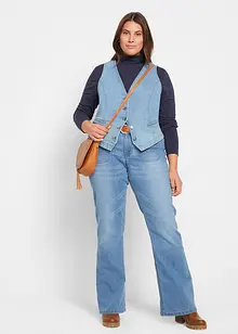 Gilet in jeans elasticizzato, bonprix