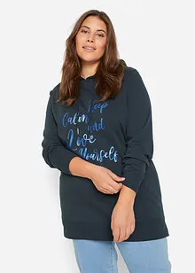 Felpa con cappuccio in puro cotone biologico, bonprix