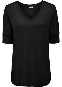 T-shirt con scollo a V, bonprix