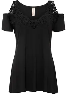 Maglia con pizzo, bonprix