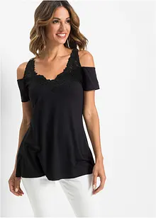 Maglia con pizzo, bonprix