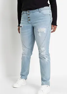 Jeans boyfriend sdruciti con poliestere riciclato, bonprix